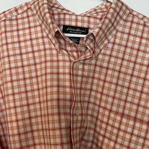Eddie Bauer twill plaid shirt XXL relaxed fit